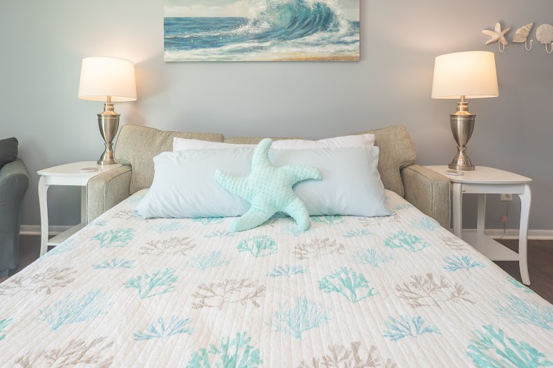 Sleeper sofa in Tropical Tides at Sundial Suites Panama City Beach