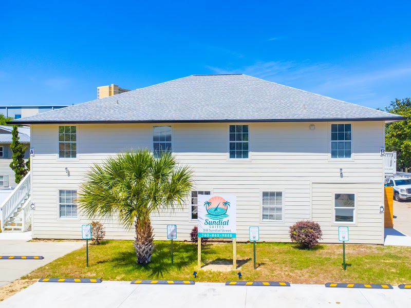 Sundial Suites and the Gulf of Mexico — aerial photo of Panama City Beach