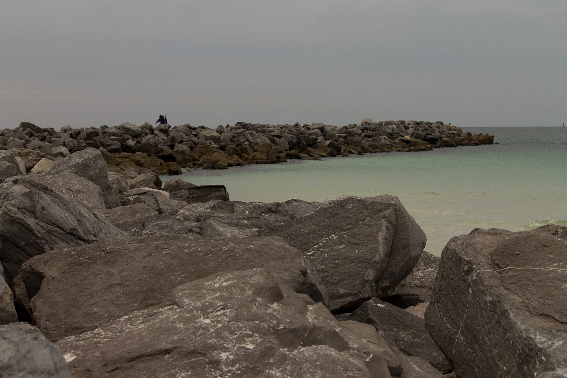 Jetty at St Andrews State Park in Panama City Beach